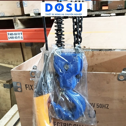 Pa lăng xích điện DOSU KKBB01-02 380V 1 tấn cố định