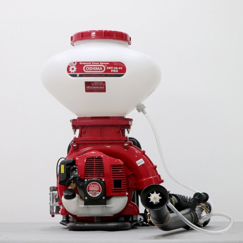 Máy phun thuốc trừ sâu côn trùng động cơ OSHIMA 3WF-3A-43 Pro Đỏ 2 thì (3 chức năng)