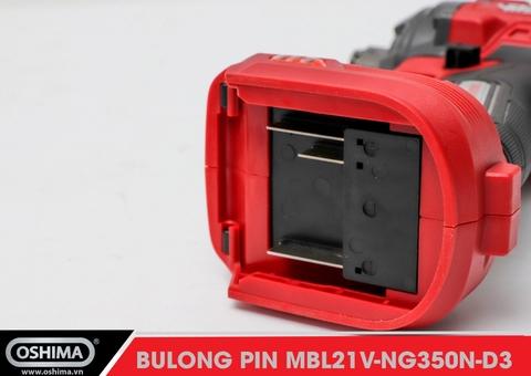 Mở bu lông pin lithium Oshima MBL21V-NG350N-D3 (Thân Máy)