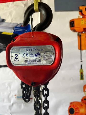 Pa lăng xích kéo tay NITTO 2 tấn