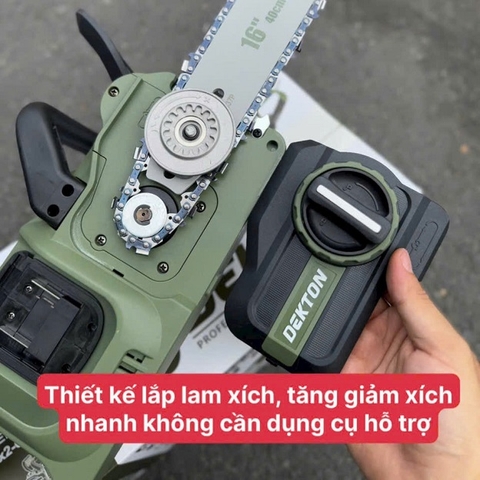 Thân máy cưa xích dùng pin 42V Dekton M21x2-CX16XPRO