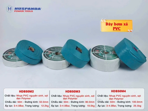 Dây bơm xả Huspanda HDB50M4 (10.0cm - 50m)