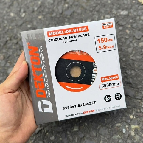 Lưỡi Cắt Hợp Kim Đa Năng Dekton 150MM DK-B150S 32 Răng, Tốc Độ 5500RPM