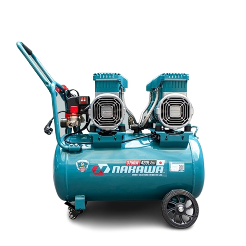 Máy nén khí không dầu, tốc nhanh, siêu êm Nakawa NK-BH5050PRO - 50 lít 3750W