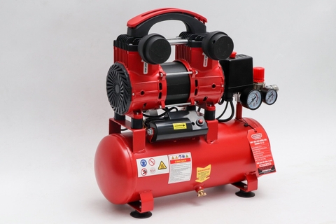 Máy nén khí Oshima 12-1.5 1.5HP Đỏ Điện 1 pha (Không dầu,nhanh,dây đồng)