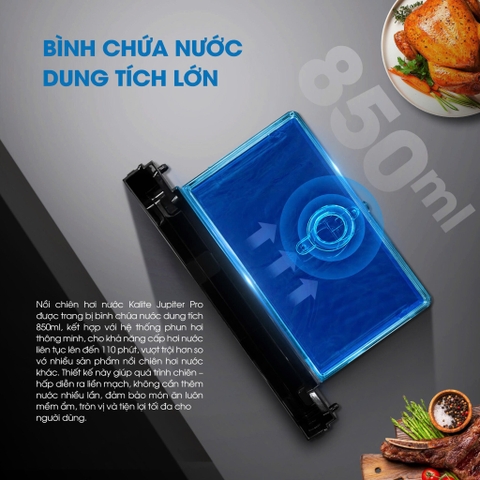 Nồi chiên hơi nước Kalite Jupiter Pro – Công nghệ hơi nước 3S siêu tốc, dung tích lớn 18L
