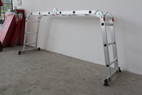 Thang nhôm xếp Oshima T4D-3 Xanh đậm (4 đoạn, 3 bậc)