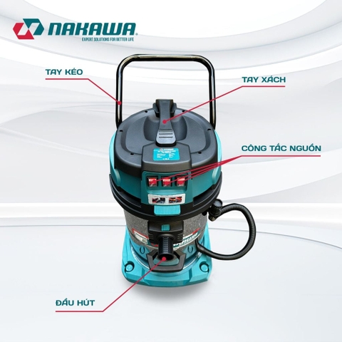 Máy hút bụi công nghiệp NAKAWA NK-VC5180 (5Kw-80L)