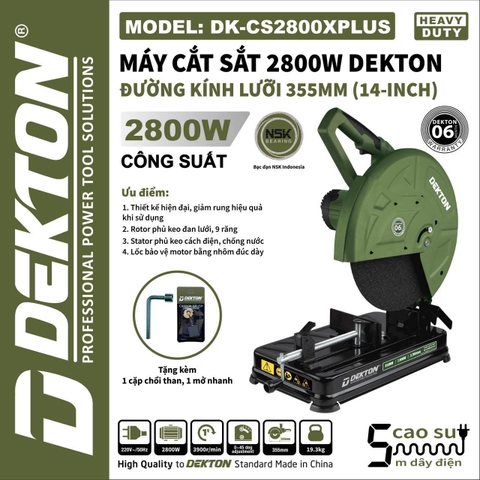Máy cắt sắt 2800W Dekton DK-CS2800XPLUS
