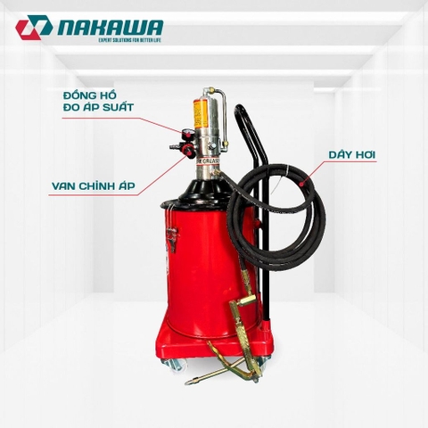 Máy bơm mỡ dùng khí nén NAKAWA BM-15L