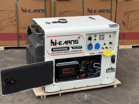 Máy Phát Điện Chạy Dầu 5KW Hi-Earns DG6500SE 220V