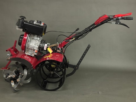 Máy xới đất 2 cầu trước Huspanda HCT186D (Động cơ dầu 186FA)