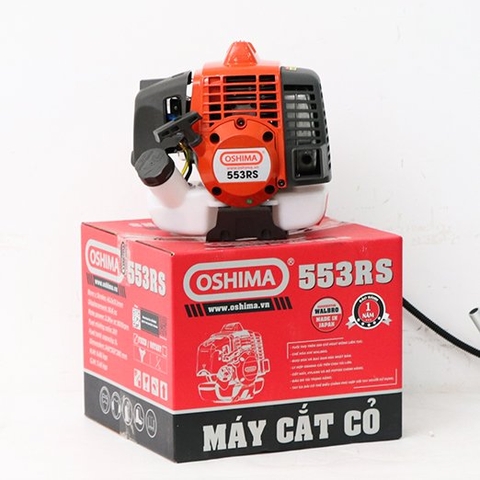 Máy cắt cỏ OSHIMA 553RS 2.3kW Cam-xám 2 thì (rời, chết)