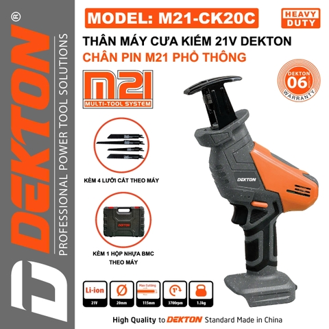 Máy Cưa Kiếm Pin 21V Dekton M21-CK20C