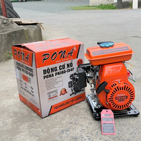 Động cơ nổ PONA PN160-154F Cam 4 thì