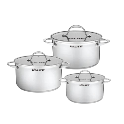 Bộ 3 Nồi Kalite KL352 Inox Đáy Từ 5 Lớp