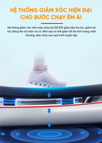 Máy chạy bộ Queen Crown QS670