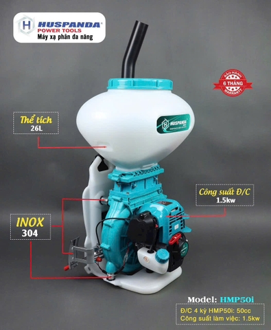 Máy xạ phân 4 thì Huspanda HMP50I