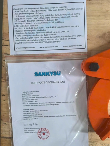 Kẹp pallet SANKYSU 1 tấn