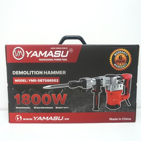 MÁY ĐỤC BÊ TÔNG YAMASU YMS-DBT0865G2 CÔNG SUẤT 1800W