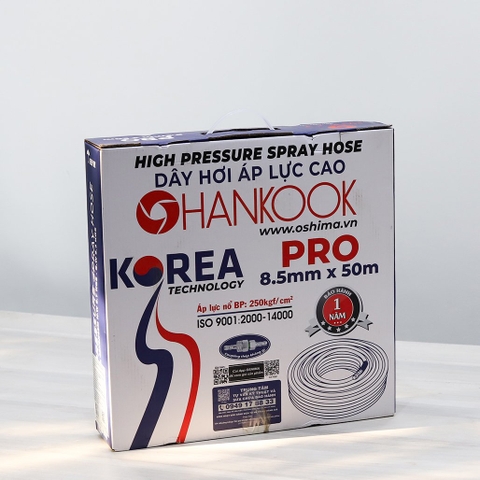 Ống nhựa PVC HANKOOK Pro 8.5mm x 50m Đen