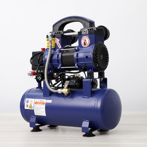Máy nén khí HANKIL 12-1.5-S 1.5HP Xanh Điện 1 pha (Không dầu,nhanh,dây đồng)