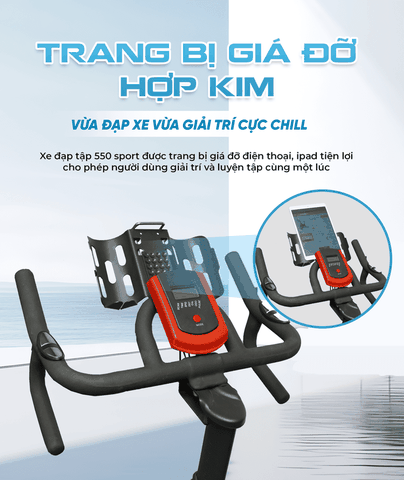Xe đạp tập thể dục Queen Crown 550 Sport