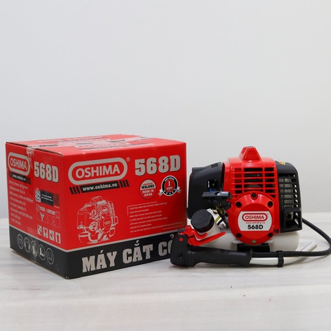 Máy cắt cỏ OSHIMA 568D 2.3kW Đỏ-đen 2 thì (rời, chết)