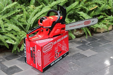 Cưa xích Oshima CX-5800 2.5kW Đỏ-đen