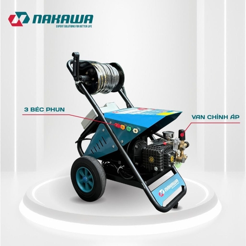 Máy phun áp lực cao công nghiệp Nakawa NK-HPC3500PLUS (3.5Kw-220V)