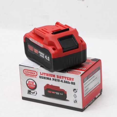 Pin lithium Oshima P21V-4.0 Ah-D2