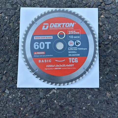 Lưỡi cắt gỗ 255mm Dekton DK-B255W