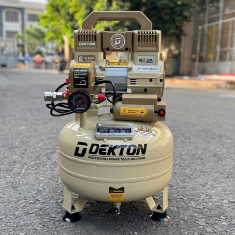 Máy nén khí không dầu 12L 1.1HP Dekton DK-AC2912VTG (màu be)