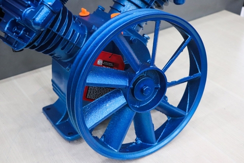 Đầu của máy nén khí OSHIMA 2x80 2.0HP~5.0HP Xanh đậm (hoạt động bằng sức kéo động cơ)