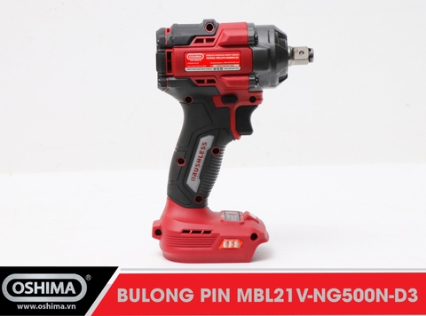 Mở bu lông pin lithium Oshima MBL21V-NG500N-D3 (Thân Máy)