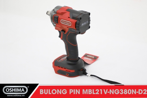Mở bu lông pin lithium Oshima MBL21V-NG380N-D2 (Thân máy)