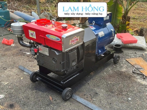 Máy phát điện đầu nổ LAM HỒNG D24 15kW 380V gió đề