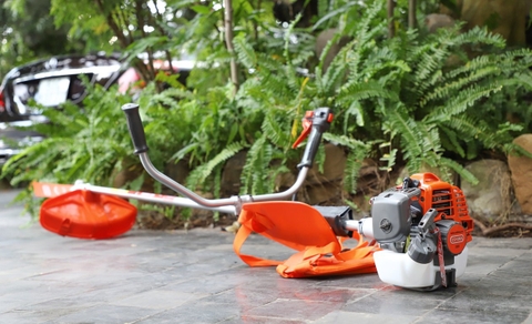 Máy cắt cỏ Oshima 226 850W Cam-xám 2 thì (rời, chết)
