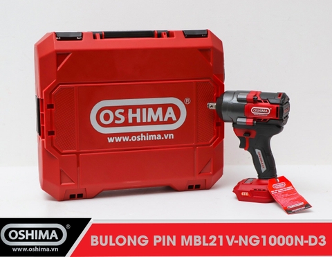 Mở bu lông pin lithium Oshima MBL21V-NG1000N-D3 (Thân Máy)