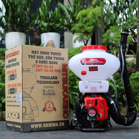 Máy phun thuốc trừ sâu, côn trùng động cơ MITSUKAISHO 3WF-3A-26 41.5cc /2.13kW Đỏ 2 thì (3 chức năng)