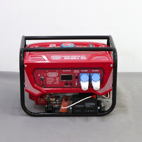 Tổ máy phát điện OSHIMA MPD-3000-D 3.0KW Đỏ 4 thì (chạy xăng)