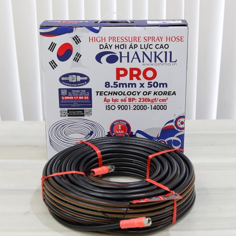 Ống nhựa PVC HANKIL Pro 8.5mm x 50m Đen