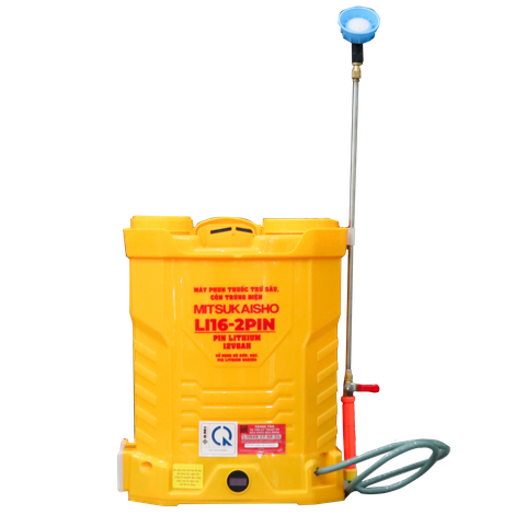 Máy phun thuốc trừ sâu, côn trùng điện MITSUKAISHO Li16-pin Vàng Pin lithium 12V8Ah