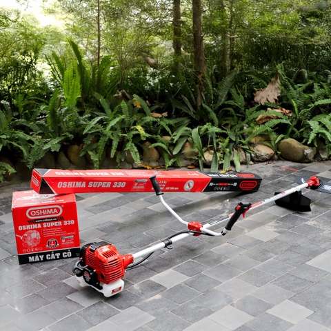 Máy cắt cỏ OSHIMA SUPER 330 900W Đỏ-đen 2 thì (rời, chết)