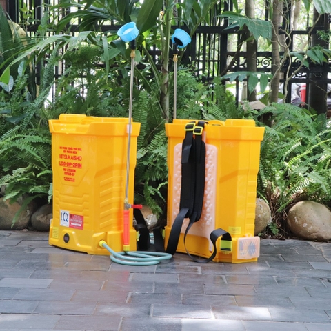 Máy phun thuốc trừ sâu, côn trùng điện MITSUKAISHO Li20-DP-pin Vàng Pin lithium 12V8Ah-SP