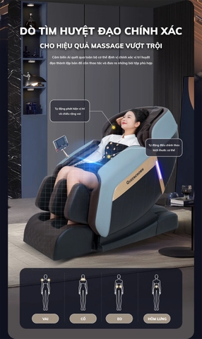 Ghế massage Queen Crown QE 66 Pro