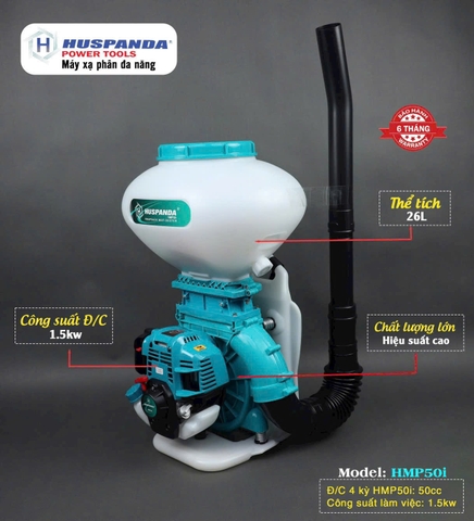 Máy xạ phân 4 thì Huspanda HMP50I