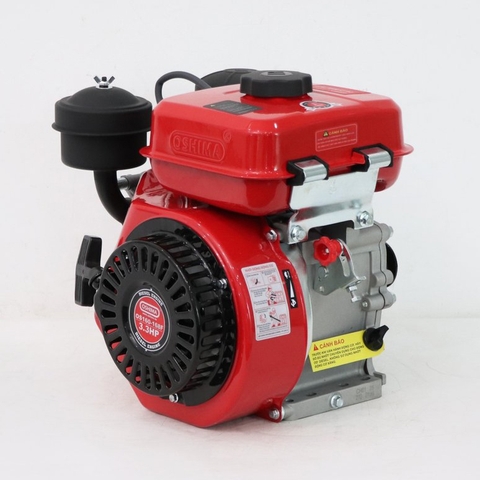 Động cơ nổ OSHIMA New OS160-168F 3.3HP Đỏ (Dầu)