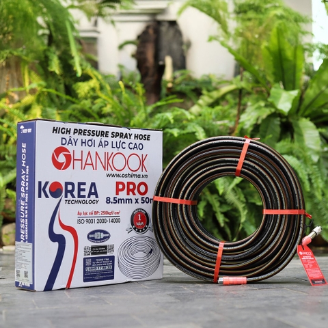 Ống nhựa PVC HANKOOK Pro 8.5mm x 50m Đen