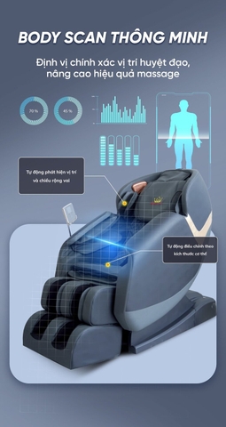 Ghế massage Queen Crown QE 455